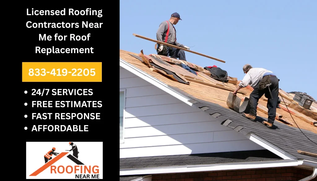 Licensed Roofing Contractors Near Me for Roof Replacement
